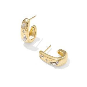Skye Celestial 18k Yellow Gold Vermeil Huggie Earrings