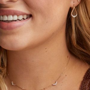 0.17 ct Sophee 14k Yellow Gold Strand Necklace - view 2