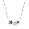 Star Cluster 14k White Gold Pendant Necklace