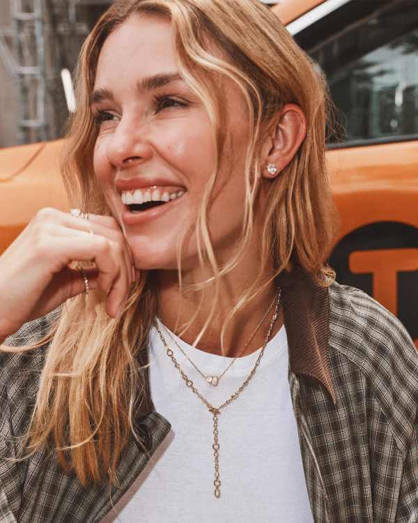 Tatum April Short Pendant Necklace - alternate view