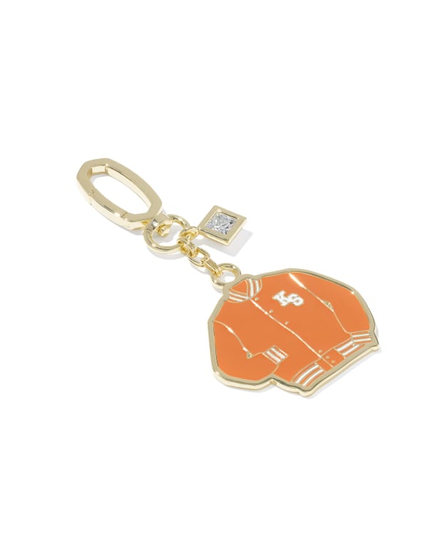 Varsity Jacket Enamel Gold Bag Charm - view 2