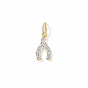 Wishbone 18k Gold Vermeil Charm