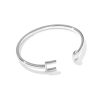 Wynn Silver Football Cuff Bracelet