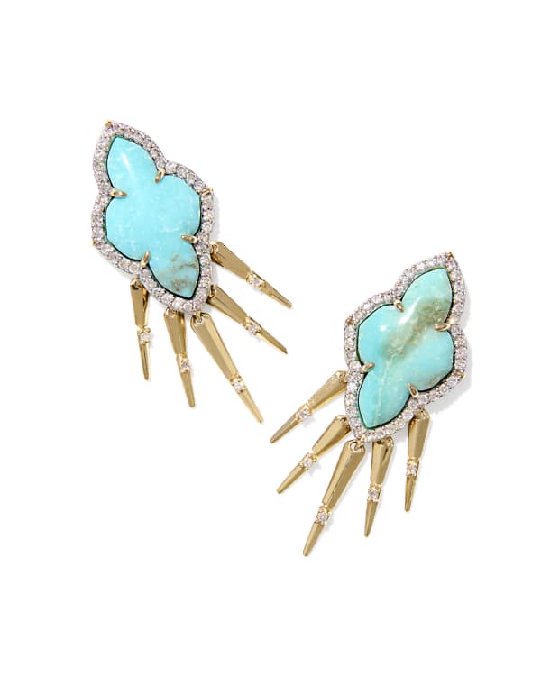Abbie 14k Yellow Gold Fringe Drop Earrings
