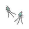 Abbie Oxidized Sterling Silver Fringe Convertible Drop Earrings