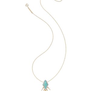 Abbie 14k Yellow Gold Fringe Short Pendant Necklace - alternate view