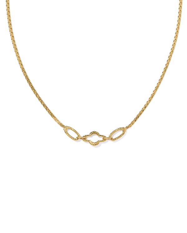 Abbie 18k Yellow Gold Vermeil Link and Chain Necklace