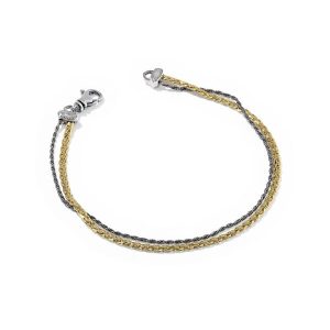 Adia Mixed Metal Link and Chain Bracelet