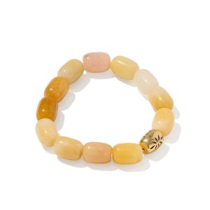 Beaded Vintage Gold Statement Stretch Bracelet