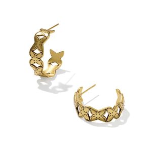 Keziah Vintage Gold Small Hoop Earrings