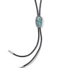 Phoenix Oxidized Sterling Silver Stone Bolo Necklace