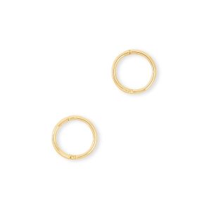 Keeley 10mm Huggie Earrings in 18k Gold Vermeil - view 2