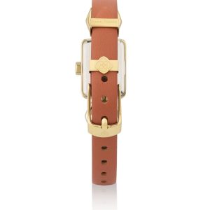Adela Gold Leather Watch - view 2