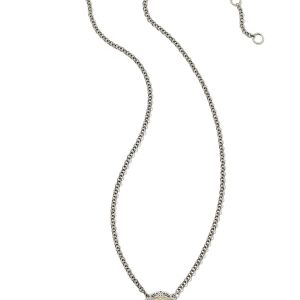 Ansel Rose Short Pendant Necklace in Mixed Metal - alternate view