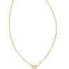 Audrey 14k Yellow Gold Pendant Necklace in White Diamond, 0.07ct