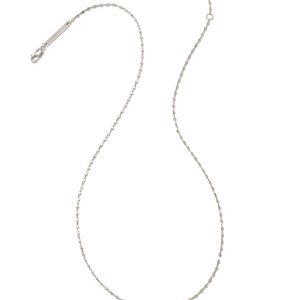 Beaded Satellite Chain Necklace in Sterling Silver