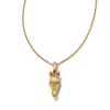 Beau Horse Pendant Necklace in Vintage Gold