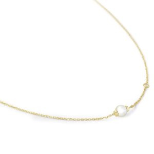 Cathleen 14k Yellow Gold Pendant Necklace Freshwater Cultured Pearl - alternate view