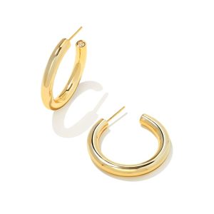 Colette Hoop Earrings in Gold