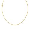 Cross Inline Necklace in 18k Gold Vermeil