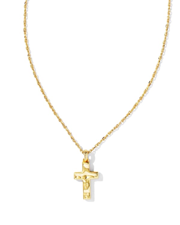 Cross Pendant Necklace in Gold
