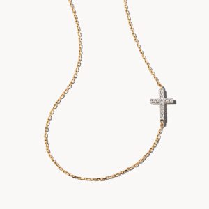 Cross Strand Necklace in 14k Yellow Gold