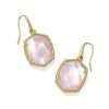Daphne Gold Frame Drop Earrings
