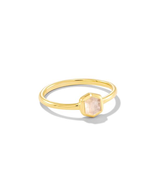 Davie 18k Gold Vermeil June Band Ring