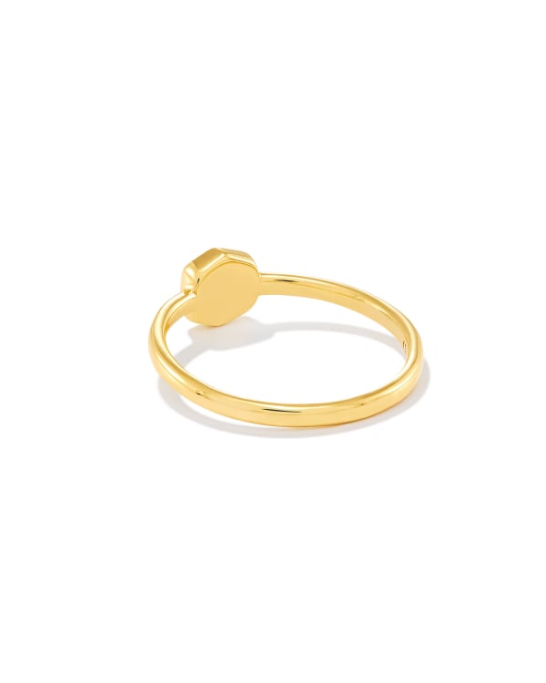Davie 18k Gold Vermeil June Band Ring - view 2