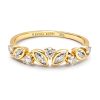 0.54 ct Becca 14k Yellow Gold Band Ring in White Diamond