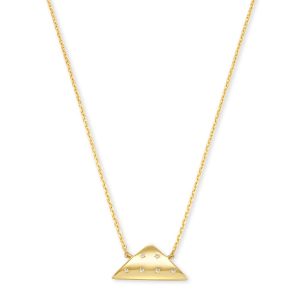 Folds Of Honor 14k Gold Pendant Necklace in White Diamond