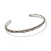 Hicks Thin Cuff Bracelet in Oxidized Sterling Silver