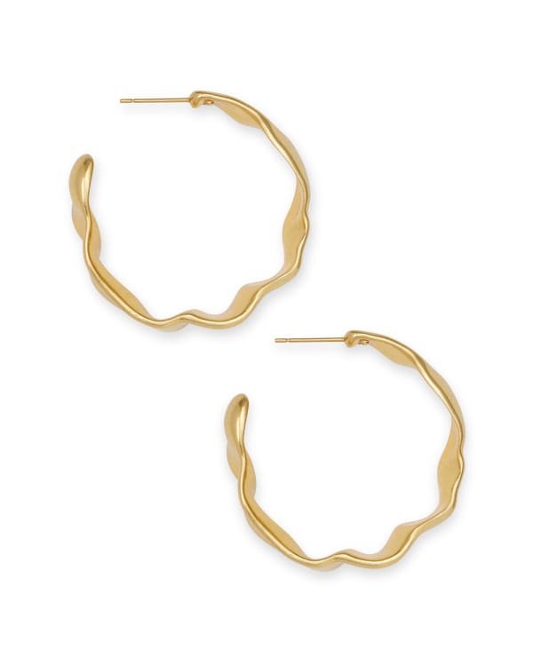 Holland Vintage Gold Hoop Earrings