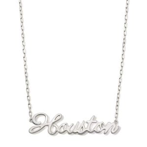 Houston Pendant Necklace in Sterling Silver