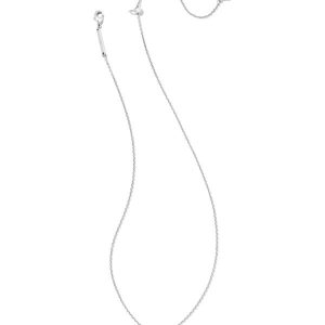 Juliette Silver Pendant Necklace in White CZ - alternate view
