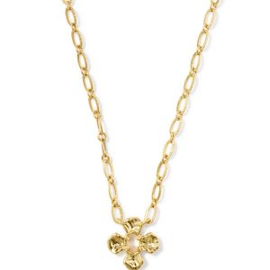 Leanne Gold Short Pendant Necklace