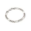 Figaro Chain Bracelet in Oxidized Sterling Silver