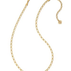 Merrick Chain Necklace in Vintage Gold