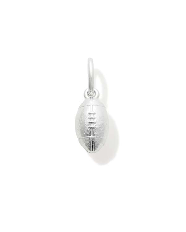 Metal Football Charm in Sterling Silver