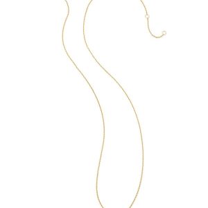 Noble 14k Yellow Gold Horseshoe Short Pendant Necklace in White Diamond - alternate view