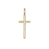 Cross Charm in 18k Gold Vermeil