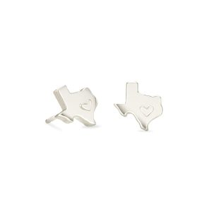 Texas Stud Earrings in Sterling Silver