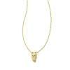 Tiny Beau Short Pendant Necklace in 18k Yellow Gold Vermeil