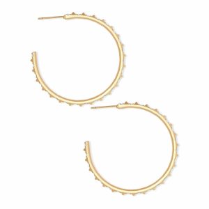 Veronica Hoop Earrings in Gold - view 2