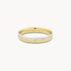 Whitney 14k Yellow Gold Band Ring in White Diamond