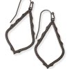 Sophia Drop Earrings in Gunmetal